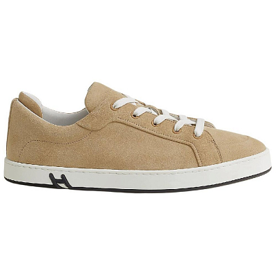 HERMES Skateboard Shoes Men Low-Top Beige