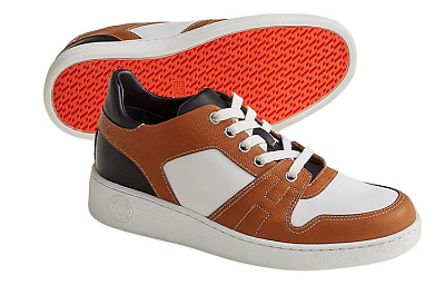 HERMES Stylish Skateboarding Shoes Women's Brown