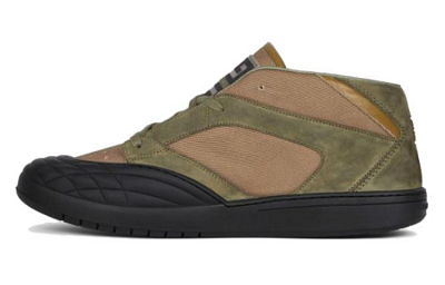 Givenchy High Top Casual Shoes Men's Brown Green
