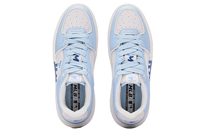 MLB Chunky Liner 24SS Los Angeles Dodgers Slip-Resistant Low-Top Skateboard Shoes Unisex Light Blue