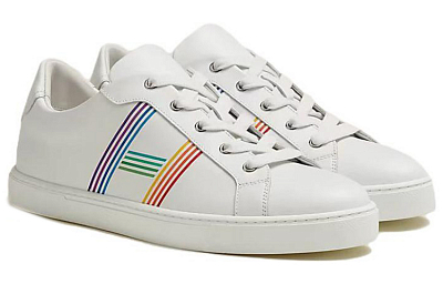 HERMES Avantage Low Top Stylish Skateboarding Shoes Men's White
