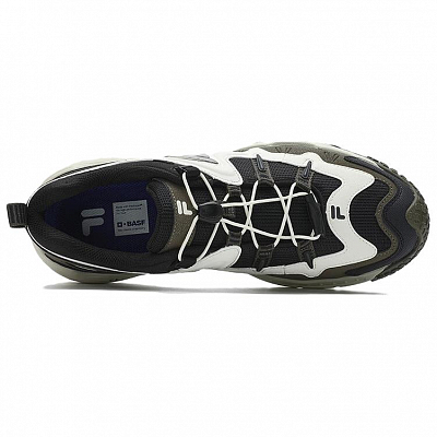 FILA FUSION KRIPTONITE Cushioned Wear-Resistant Moisture-Wicking Low-Top Casual Shoes Men's White Black Brown