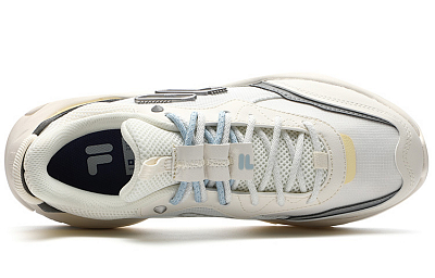 FILA FUSION Cheese Low Top Casual Shoes Women's Micro White