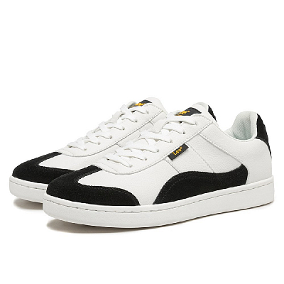 Lee German Army Trainers Height Increasing Breathable Low-Top Skateboard Shoes Unisex Black White