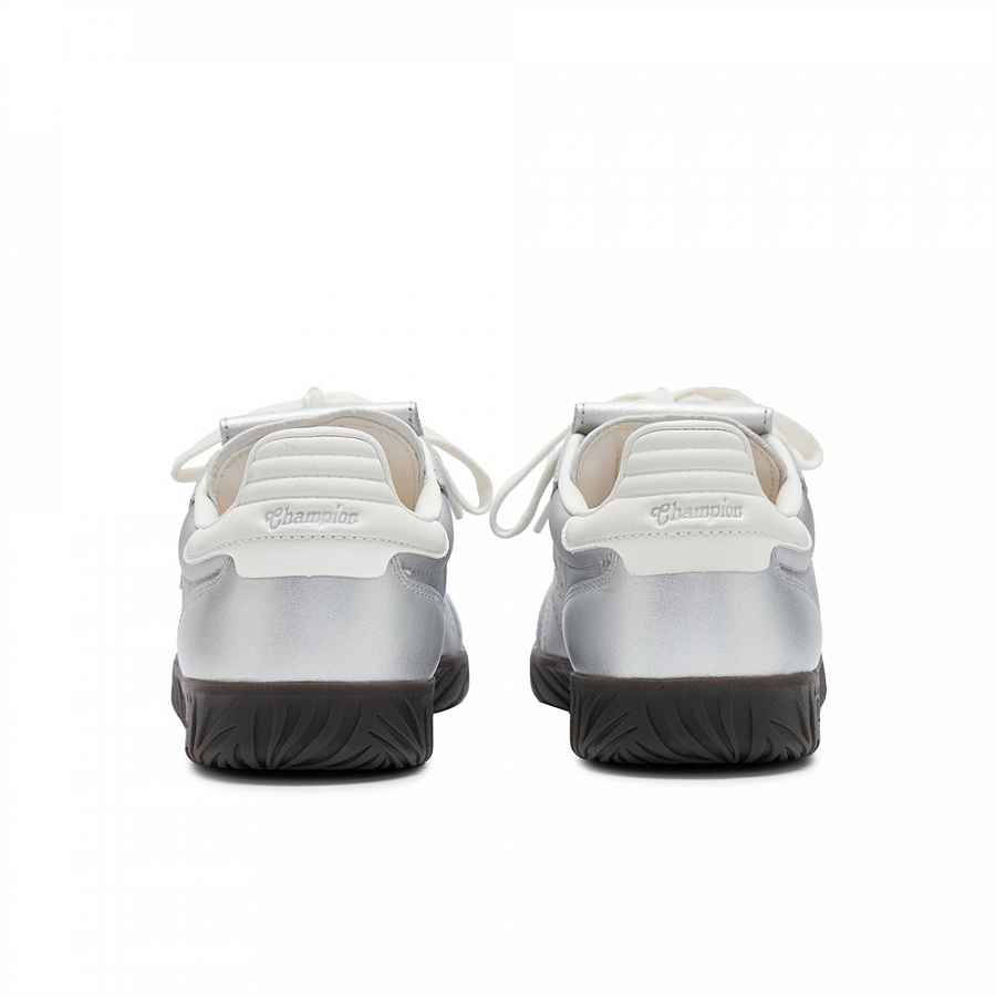 Champion Champ T Trainer T Head Army Trainers Low Top Skateboard Shoes Women's Silver