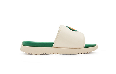 Champion Campus Slide Slippers Unisex Light Bone/Ivy Green