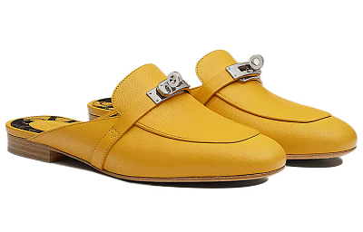 HERMES Oz Casual Single Shoes Women's Yellow