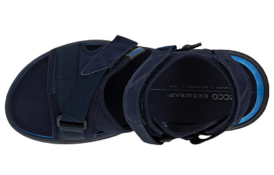 Ecco Exowrap 3Strap Stylish Sandal Men's Blue