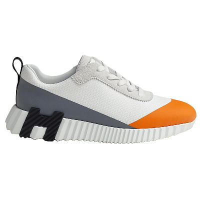 HERMES Bouncing Low Top Casual Shoes Women's White