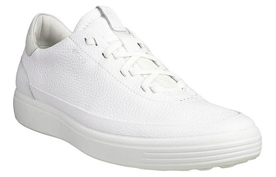 Ecco Lightweight Anti Slip Low Top Skateboard Shoes Men's White