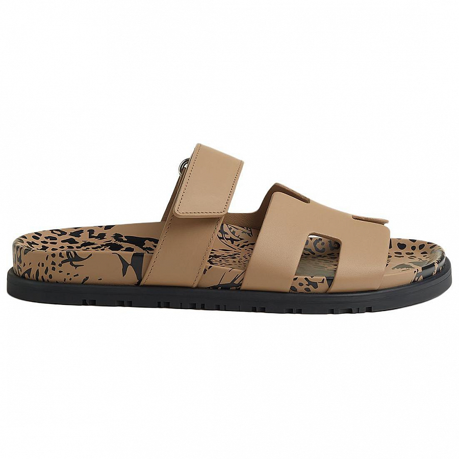 HERMES Chypre Slide Slippers Women's Brown купить в интернет-магазине Yoocart с быстрой доставкой по России.