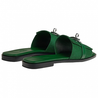 HERMES Giulia Slip Resistant Slide Slippers Women's Green