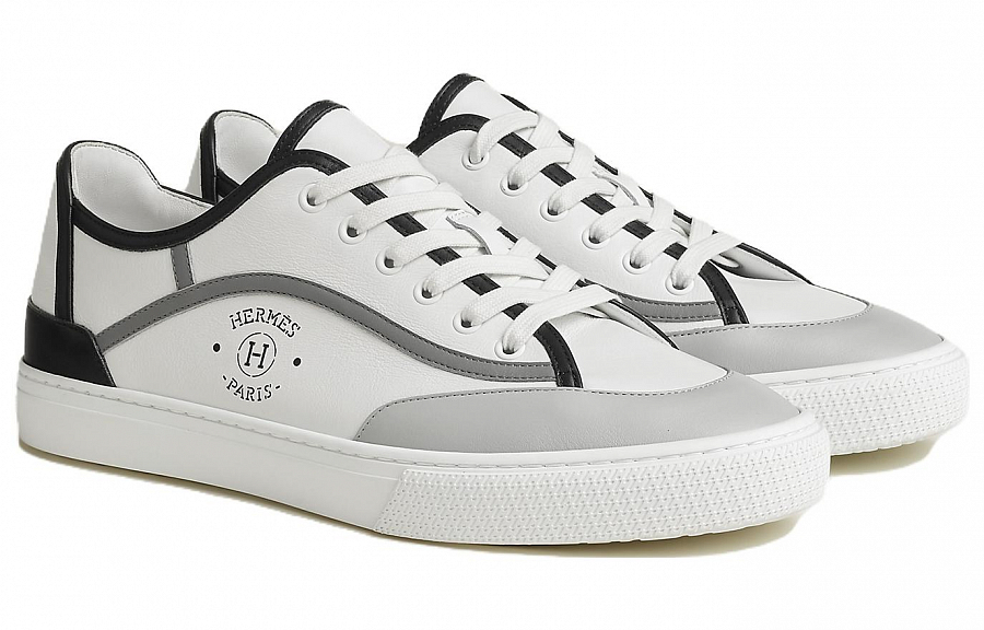HERMES Get Low Top Stylish Skateboarding Shoes Men's White Gray купить в интернет-магазине Yoocart с быстрой доставкой по России.
