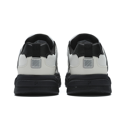 FILA FUSION BANK II Wear-Resistant Low-Top Skateboard Shoes Women's Black White