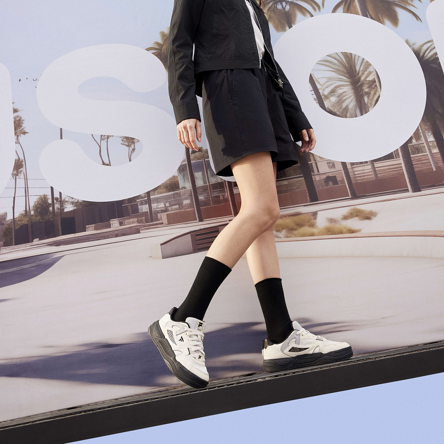 FILA FUSION BANK II Wear-Resistant Low-Top Skateboard Shoes Women's Black White купить в интернет-магазине Yoocart с быстрой доставкой по России.