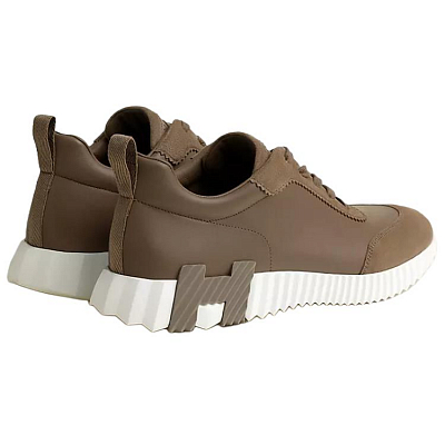 HERMES Bouncing Low Top Casual Shoes Men's Brown