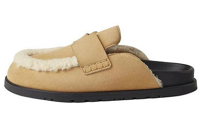HERMES Go Wrap-toe Slippers Men's Brown