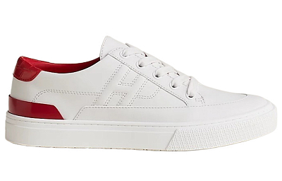 HERMES Deep Low Top Skateboard Shoes Women's White Red