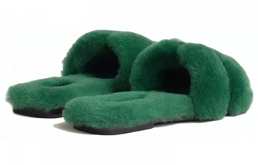 HERMES Oran Sandal Vert Anglais Sherling купить в интернет-магазине Yoocart с быстрой доставкой по России.