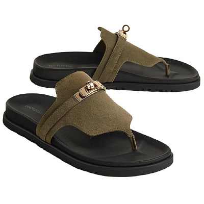 HERMES Empire Flip Flops Women's Green