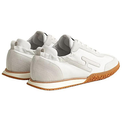 HERMES Jet Low-Top Casual Shoes Men's White