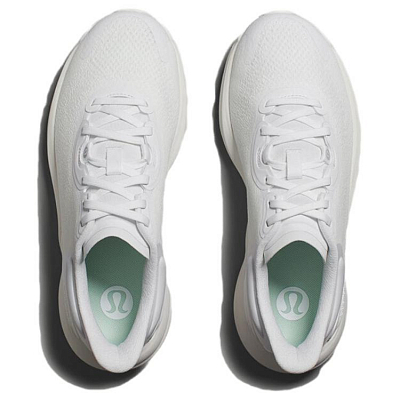 Lululemon Chargefeel 2 Anti-Slip Wear-Resistant Breathable Lightweight Low-Top Running Shoes Women's White Gray