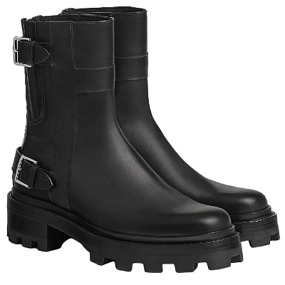 HERMES Jaimy Ankle Boots Men's Black