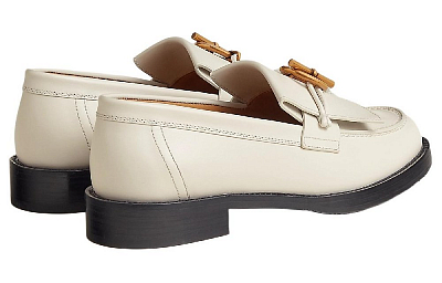 HERMES Impact Loafers Women's White