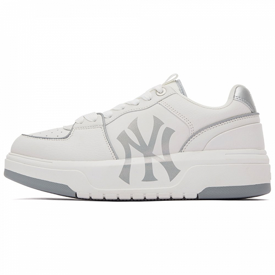MLB Chunky Liner 24SS New York Yankees Low Top Skateboard Shoes Unisex Silver