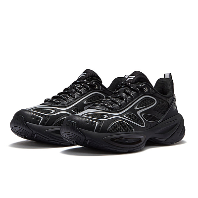 FILA FUSION BUZZARD II Meteorite Shoes 2nd Generation Low Top Casual Shoes Men's Black Silver