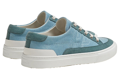 HERMES Deep Low Top Stylish Skateboarding Shoes Women's Blue
