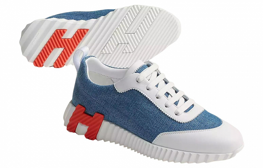 HERMES Bouncing Low Top Sports Casual Shoes Women's Blue купить в интернет-магазине Yoocart с быстрой доставкой по России.