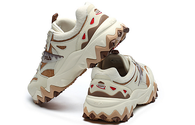 FILA Oakmont 2 Tiramisu Slip-Resistant Abrasion-Resistant Lightweight Low-Top Chunky Sneakers Men's Cloud Brown
