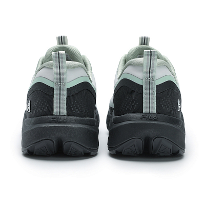 FILA WOLF Cushioning Wear-Resistant Low-Top Running Shoes Women's Standout White Asphalt Gray