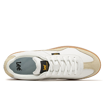 Lee German Army Trainers Height Increasing Lightweight Breathable Low-Top Skateboard Shoes Unisex Beige Yellow