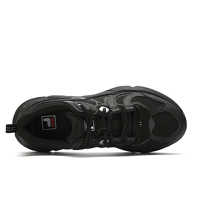 FILA MARS 3 Shock Absorbers With Slip Resistant And Abrasion Resistant Properties Low Top Running Shoes Men's Black