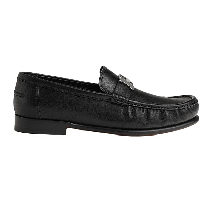 HERMES Karlo Loafers Men's Black