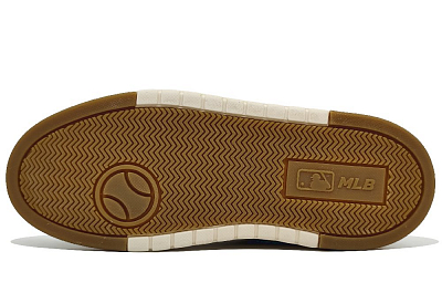 MLB Chunky Liner Anti-Slip And Wear-Resistant Height Increasing Low-Top Skateboard Shoes Unisex Beige White Green