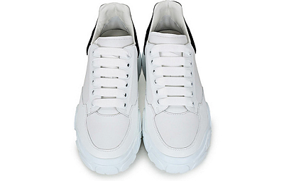 Alexander McQueen Oversized Court Trainer 'White Black'