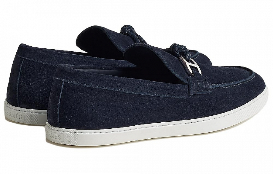 HERMES Ignacio Loafers Men's Marine Blue купить в интернет-магазине Yoocart с быстрой доставкой по России.
