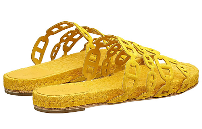 HERMES Ancone Antibacterial Slide Slippers Women's Bright Yellow