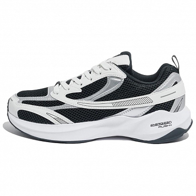 FILA Float E3 2.0 MS Anti Slip Wear Resistant Low Top Casual Running Shoes Unisex Black White