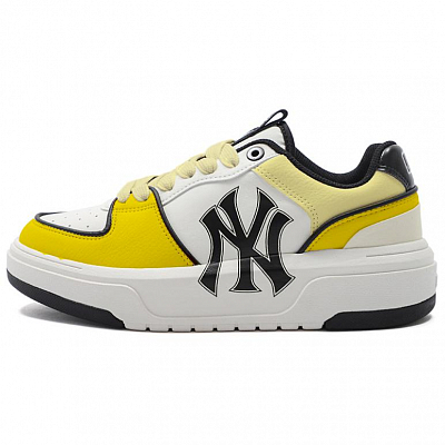 MLB Chunky Liner Anti-Slip And Wear-Resistant Height Increasing Low-Top Skateboard Shoes Unisex Yellow