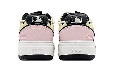 MLB Chunky Liner Skateboard Shoes Unisex Low-Top Pink/White