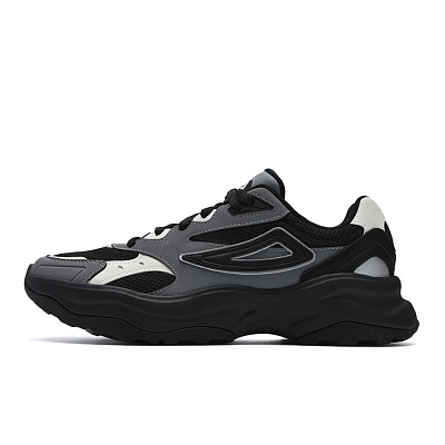FILA Low Top Running Shoes Men's Black Gray