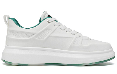Lee White Sneakers Breathable Height Increase Low Top Skateboard Shoes Men's