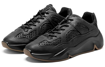 Ecco Tide Fun Low Top Chunky Sneakers Men's Black