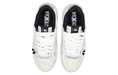 MLB Chunky Liner Low-Top Skateboard Shoes Unisex White Gray