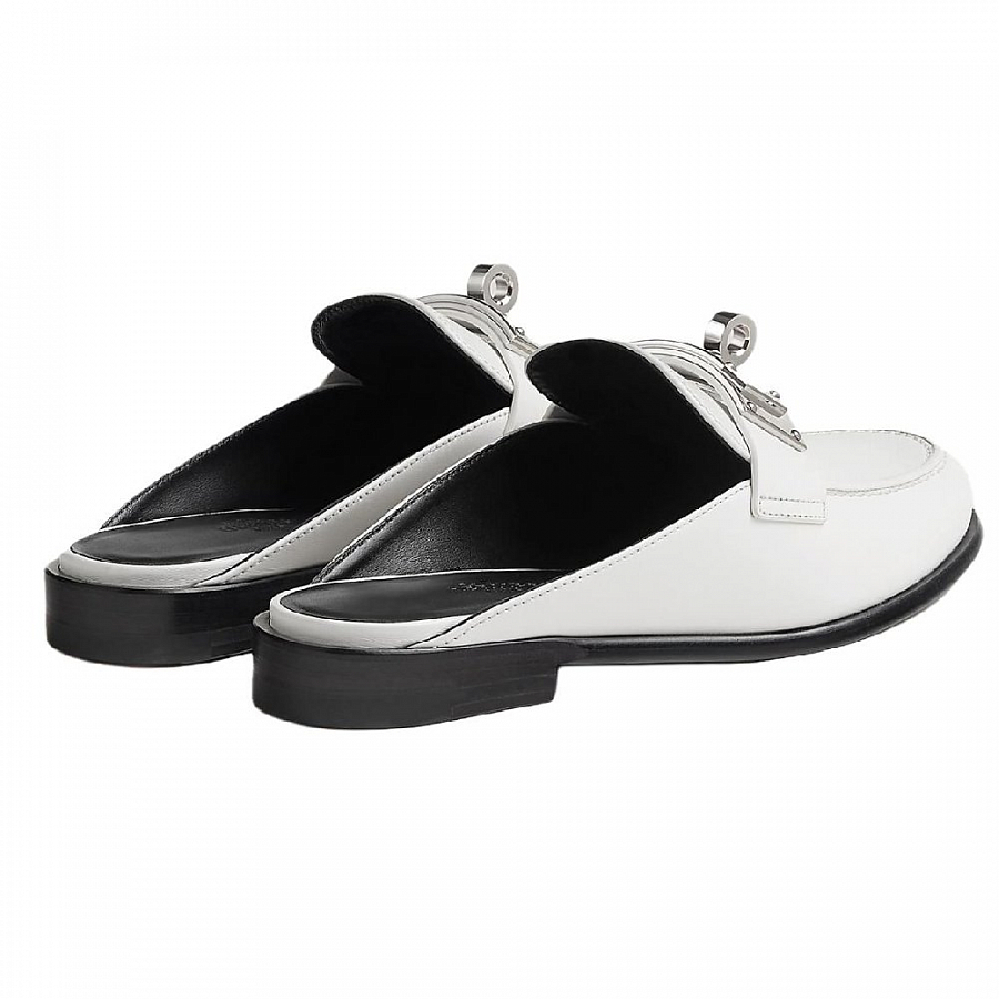 HERMES Closed Toe Slippers Women's White купить в интернет-магазине Yoocart с быстрой доставкой по России.