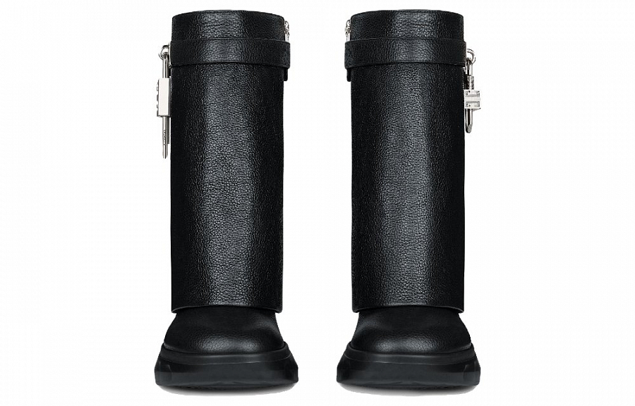 Givenchy Shark Lock Ankle Boots 8cm Women's Black